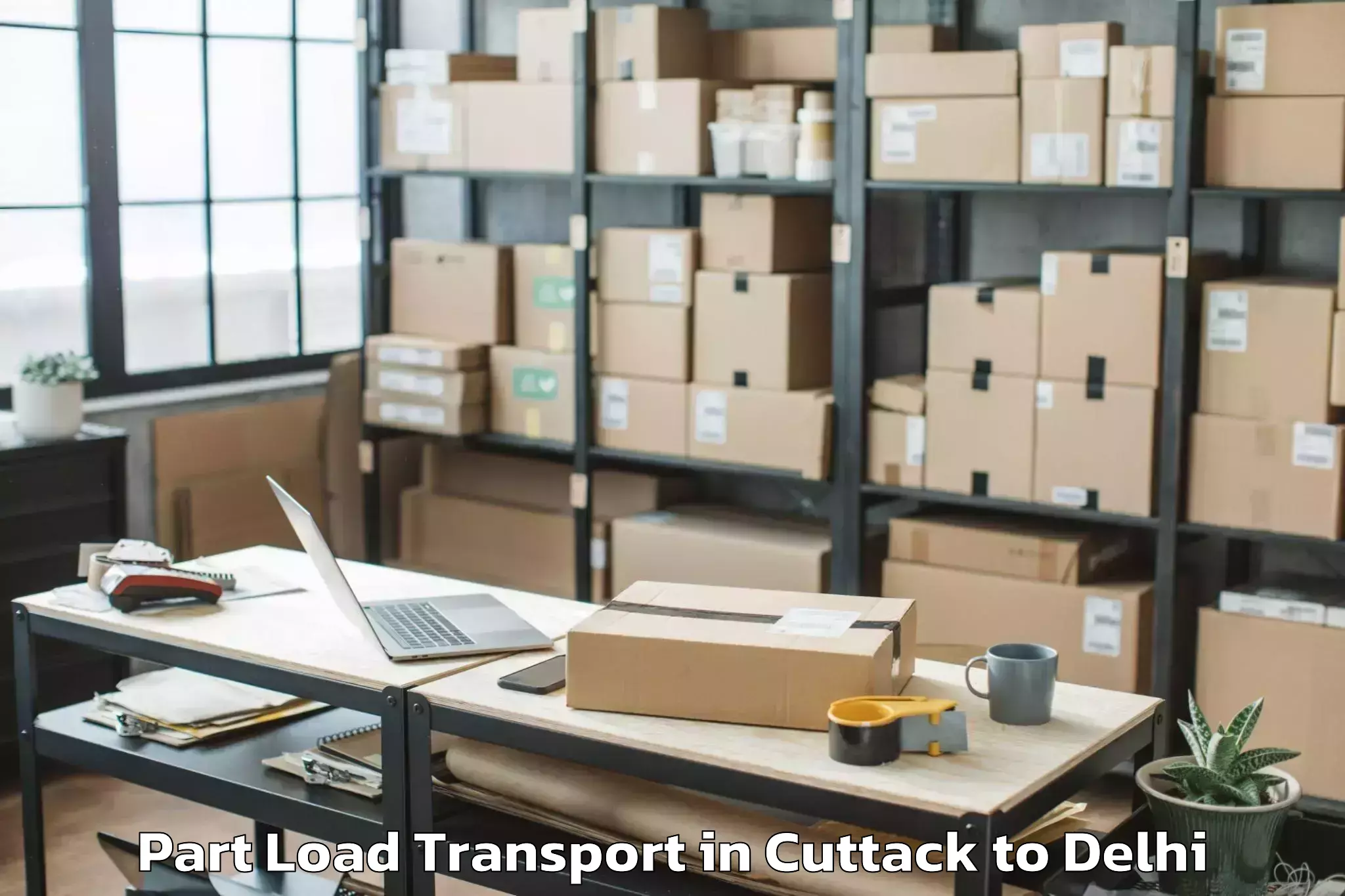 Get Cuttack to Naraina Industrial Estate Part Load Transport